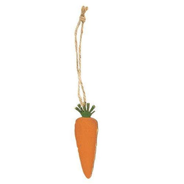 3 Set Carrot Bunny Easter Egg Wooden Ornaments - The Fox Decor